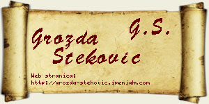 Grozda Steković vizit kartica